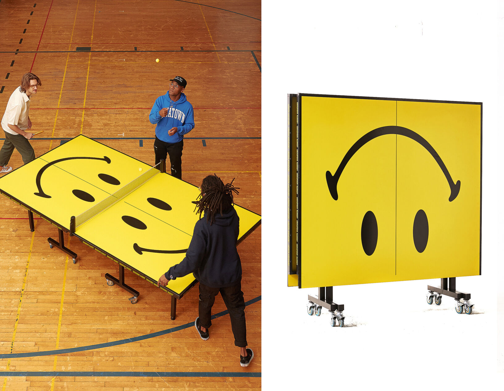 Chinatown Market X Smiley pingpong table